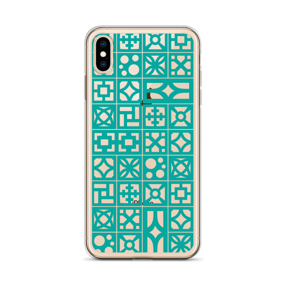 iPhone Aqua Breeze Blocks "Pattern" Case