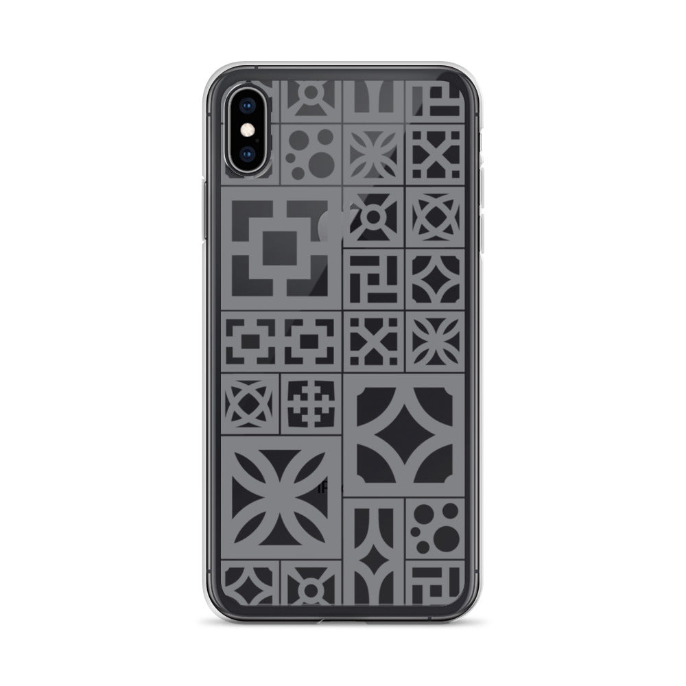 iPhone Grey Breeze Blocks "Motif" Case