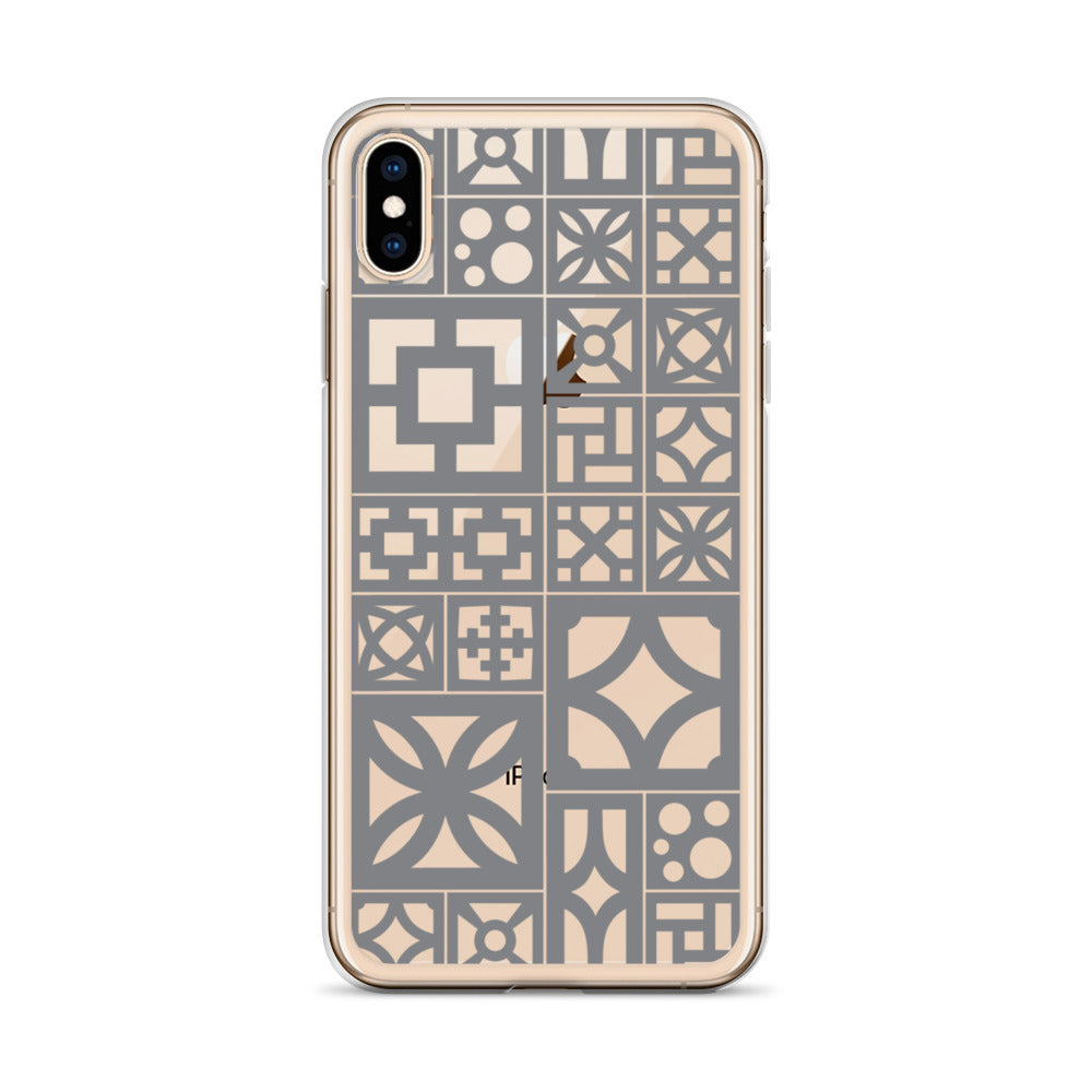 iPhone Grey Breeze Blocks "Motif" Case