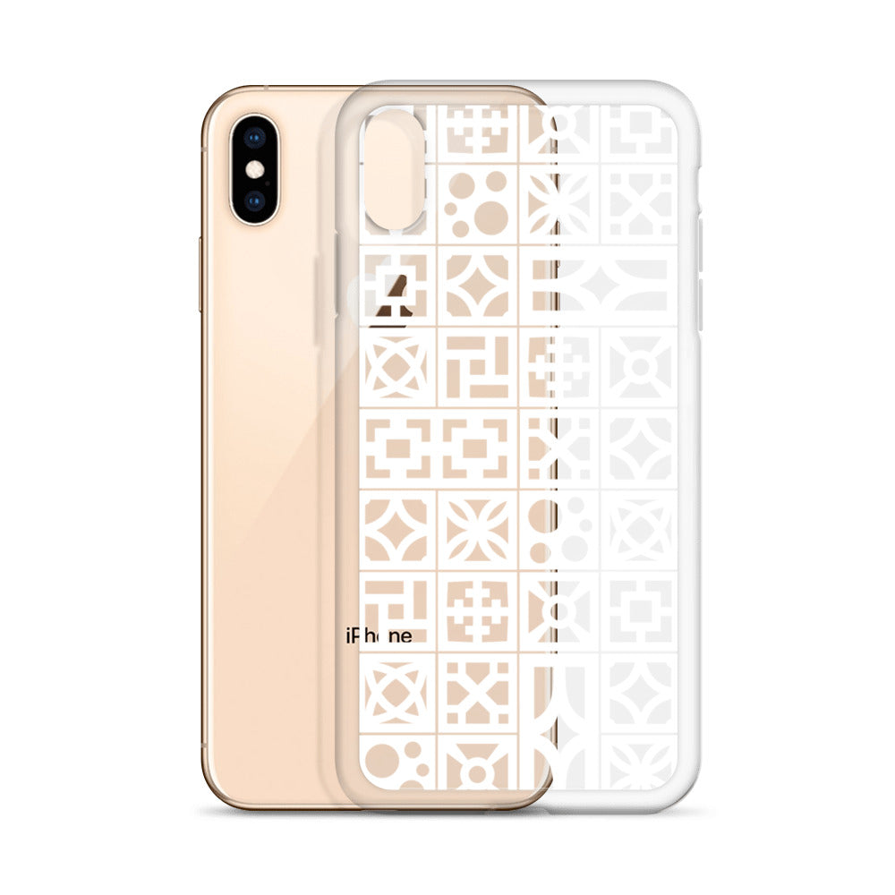 iPhone White Breeze Blocks "Pattern" Case - Minty's Design
