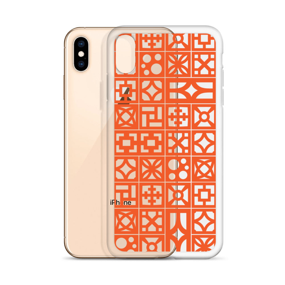 iPhone Orange Breeze Blocks "Pattern" Case - Minty's Design