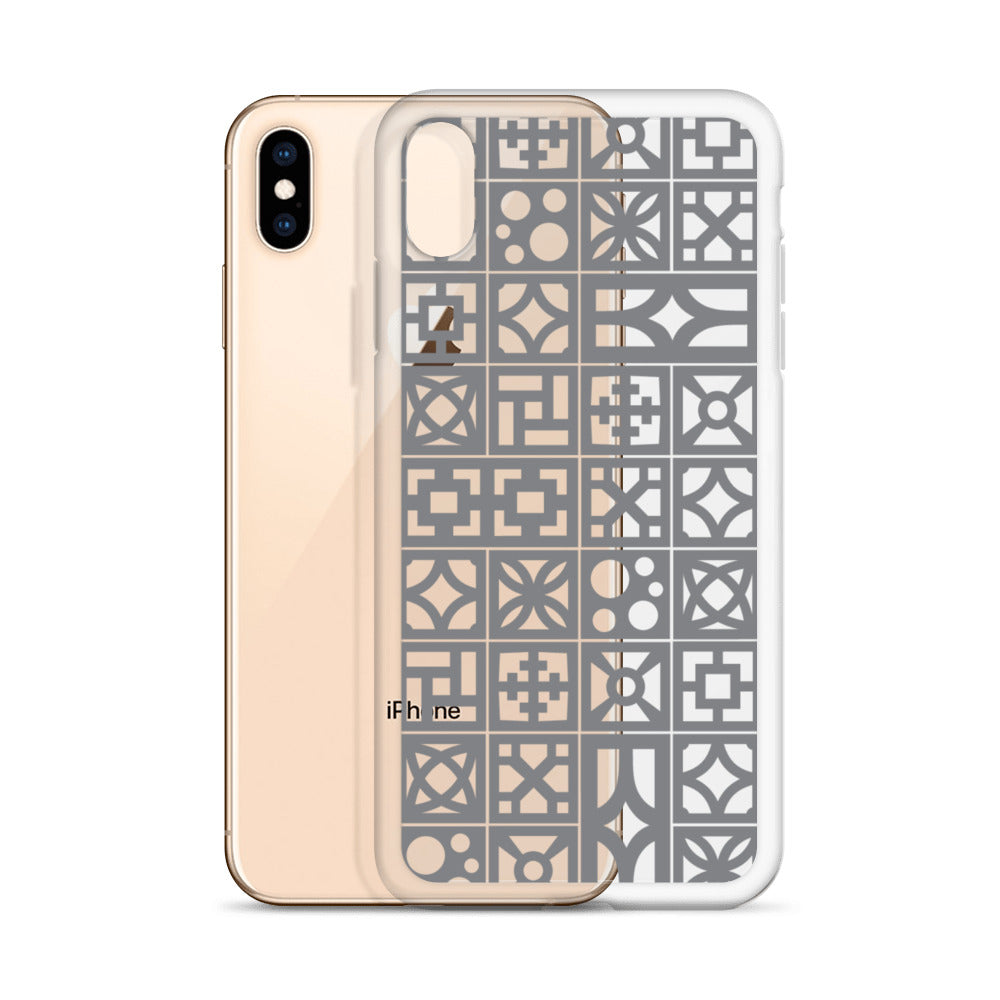 iPhone Grey Breeze Blocks "Pattern" Case - Minty's Design