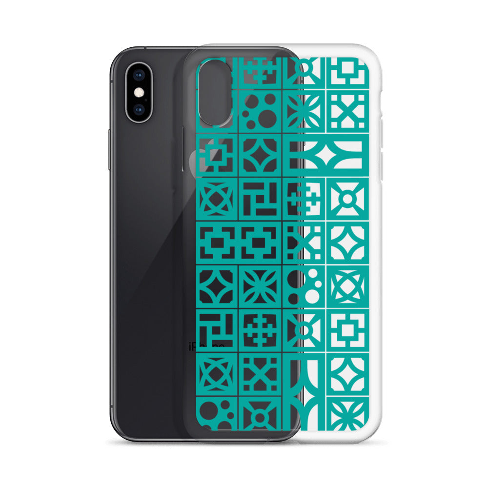 iPhone Aqua Breeze Blocks "Pattern" Case