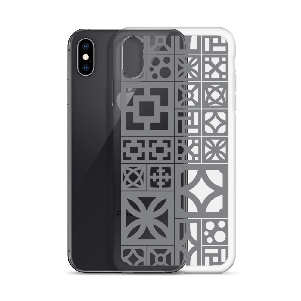 iPhone Grey Breeze Blocks "Motif" Case