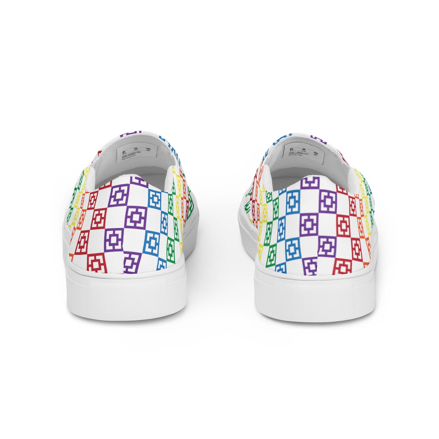 Men's "Rainbow Road" slip-on canvas shoes