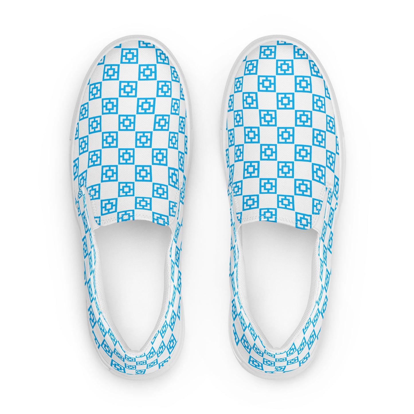 Men's Mid Mod Checkerboard slip-on canvas shoes