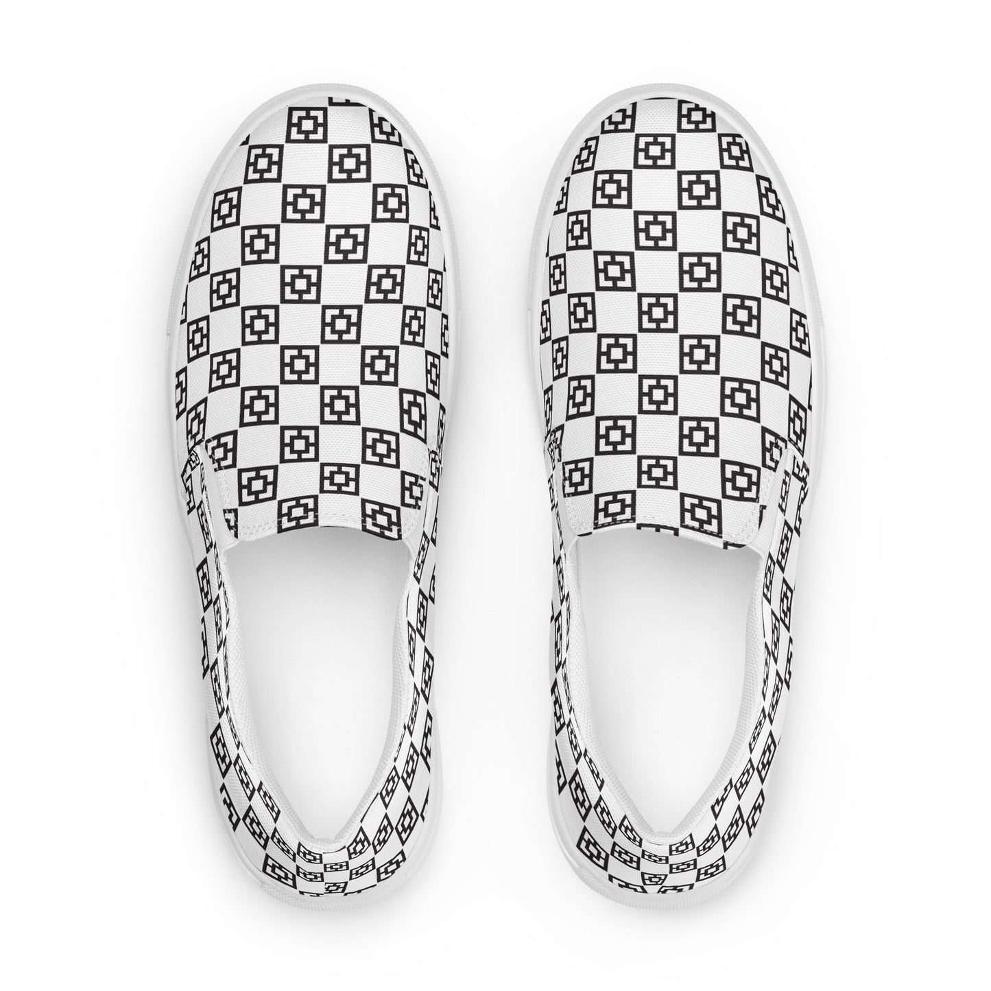 Men's Mid Mod Checkerboard slip-on canvas shoes