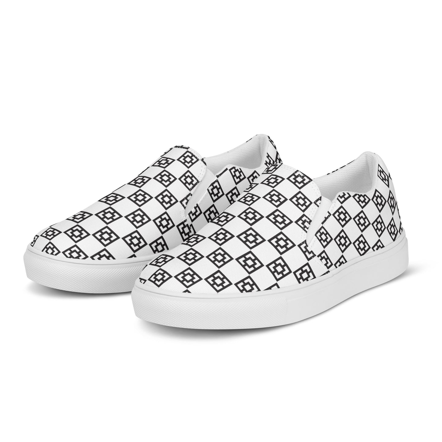 Men's Mid Mod Checkerboard slip-on canvas shoes