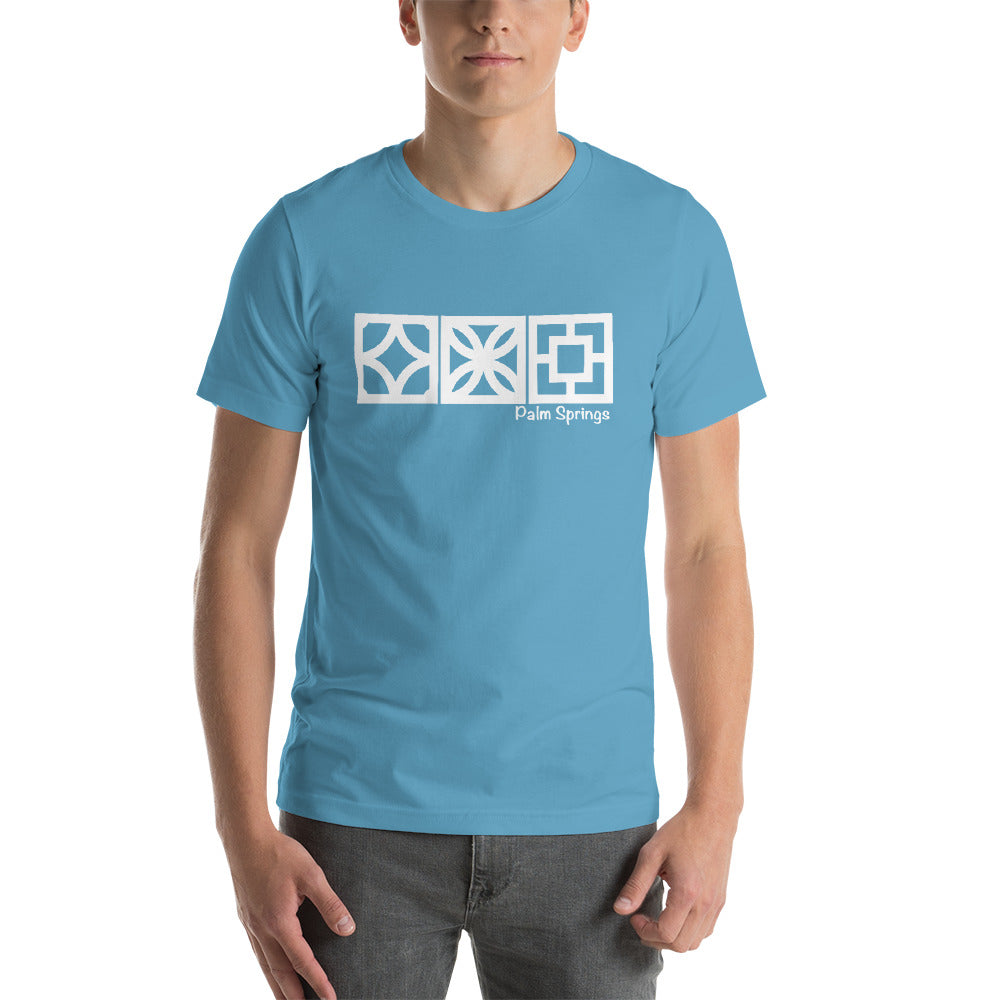 Palm Springs "Triple Play" Breeze-Block T-Shirt - Minty's Design