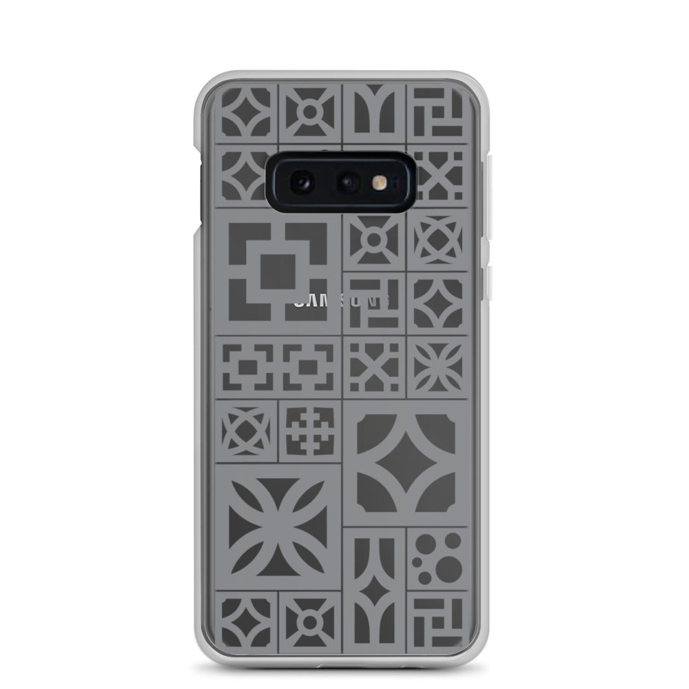 Samsung Grey Breeze Block "Motif" Phone Case