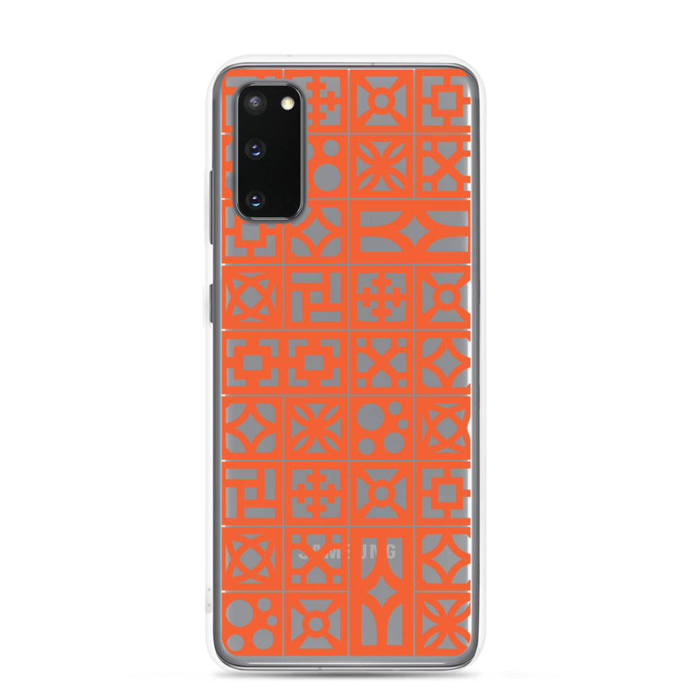 Samsung Orange Breeze Block "Pattern" Phone Case