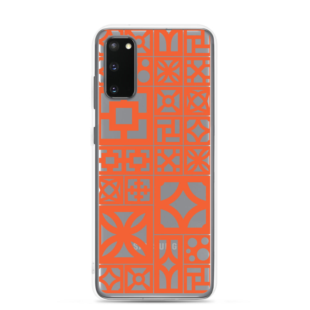 Samsung Orange Breeze Block "Motif" Phone Case