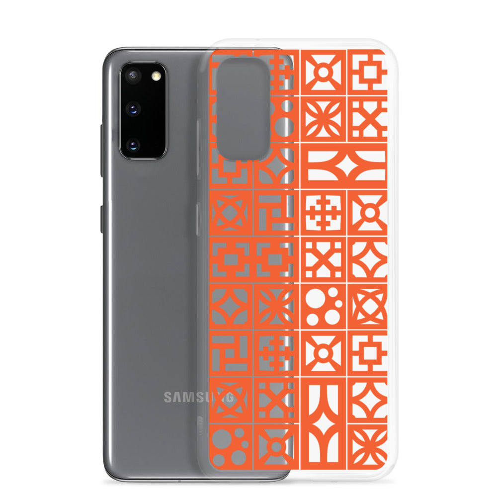 Samsung Orange Breeze Block "Pattern" Phone Case