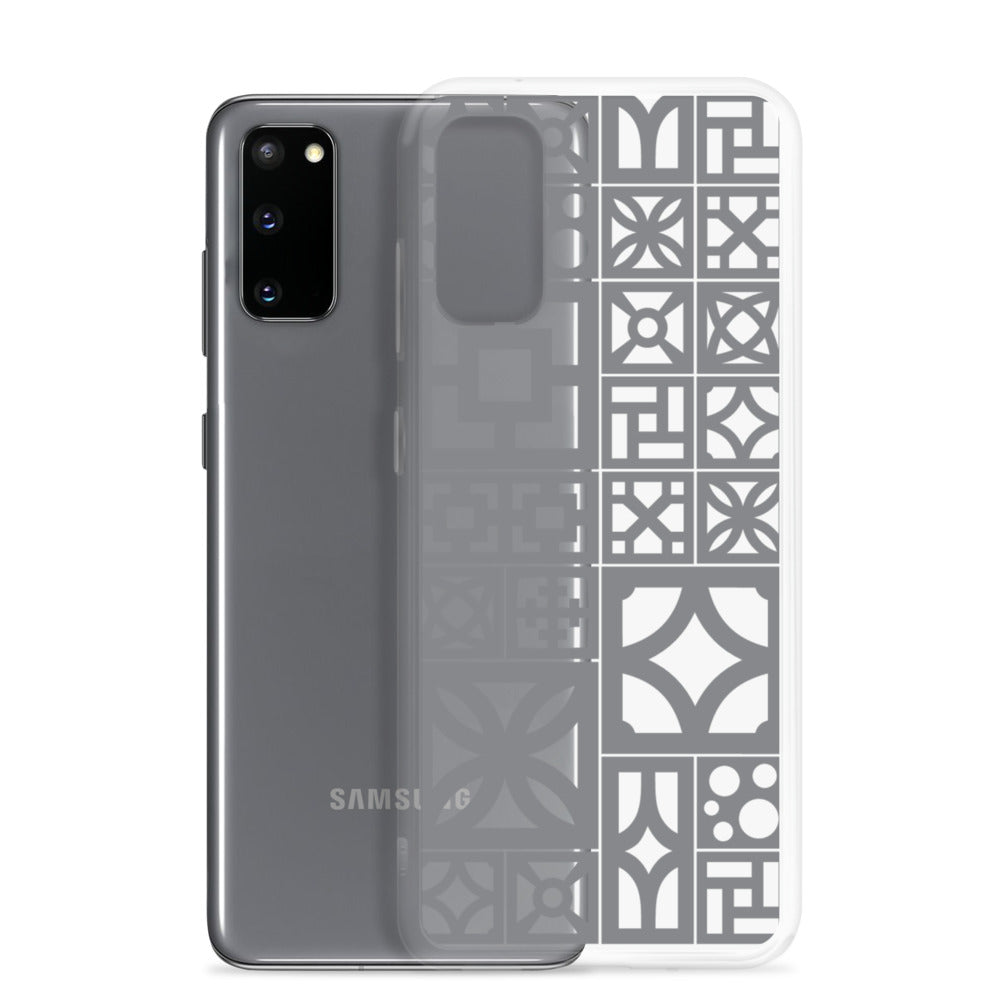 Samsung Grey Breeze Block "Motif" Phone Case