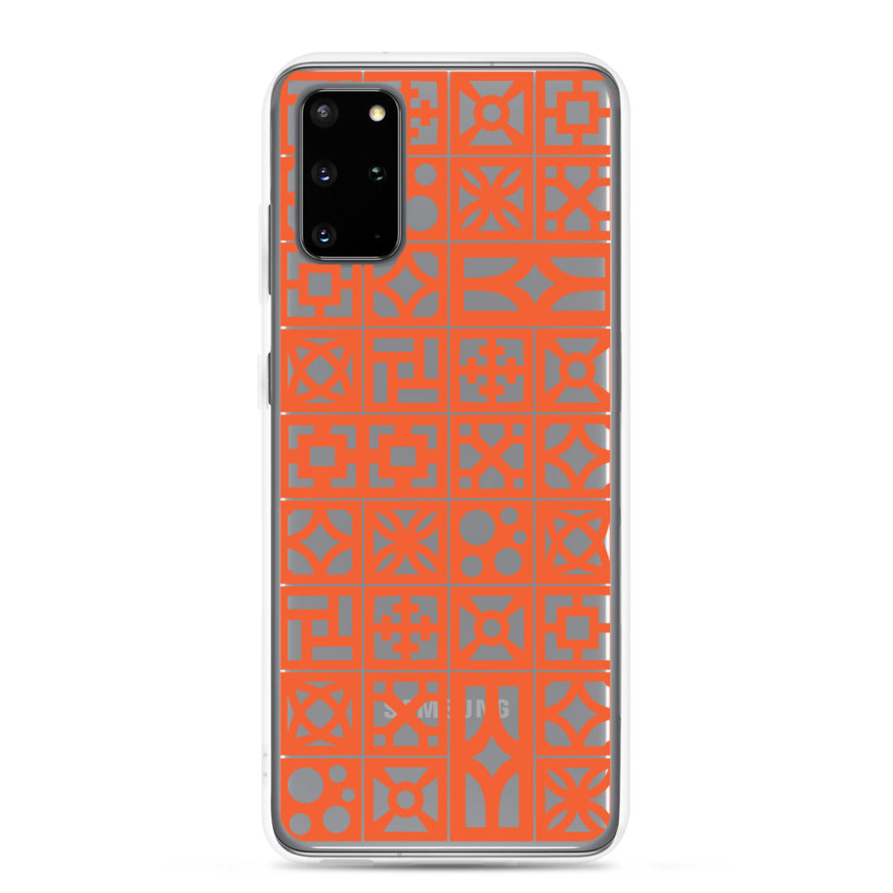 Samsung Orange Breeze Block "Pattern" Phone Case