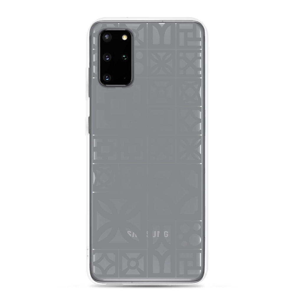 Samsung Grey Breeze Block "Motif" Phone Case