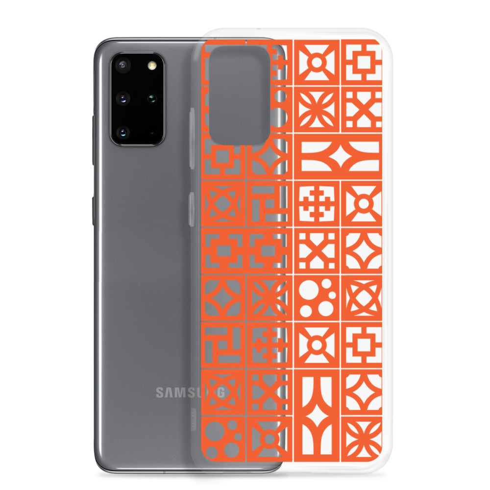 Samsung Orange Breeze Block "Pattern" Phone Case