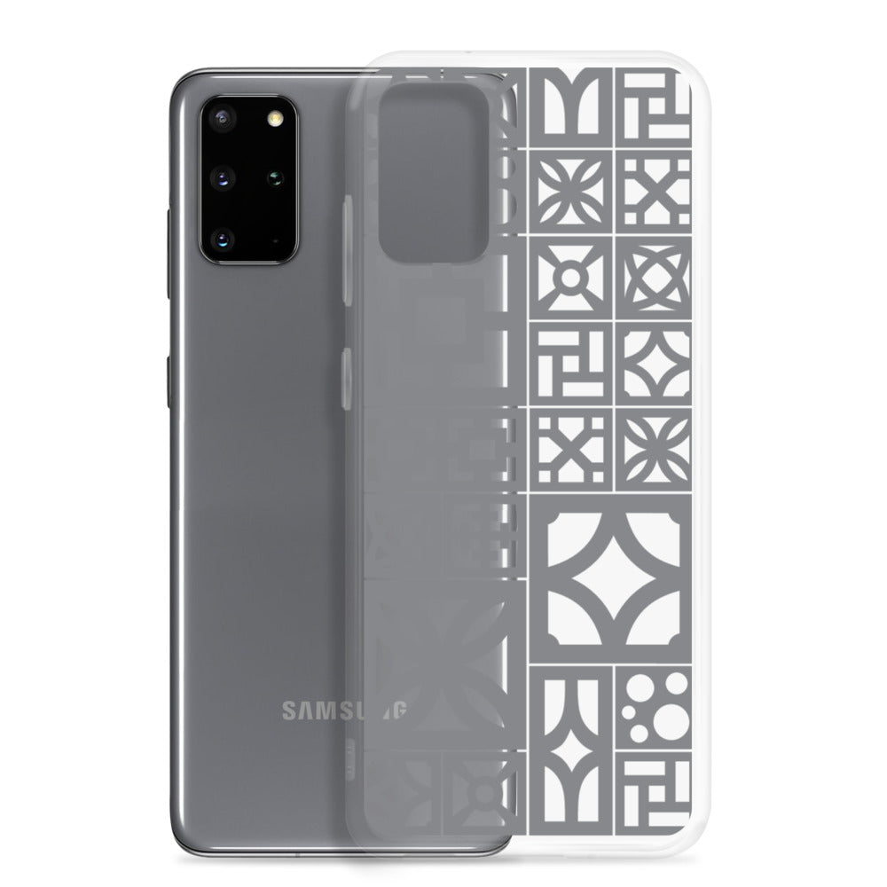 Samsung Grey Breeze Block "Motif" Phone Case