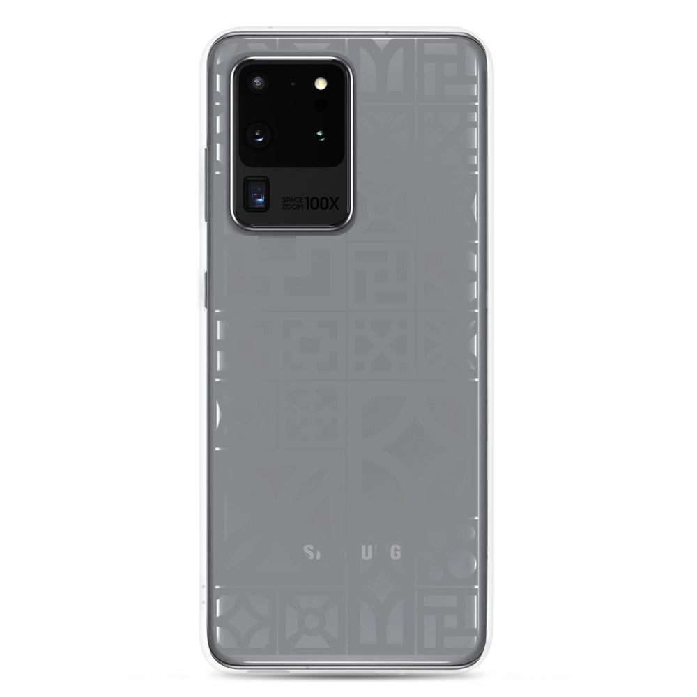 Samsung Grey Breeze Block "Motif" Phone Case