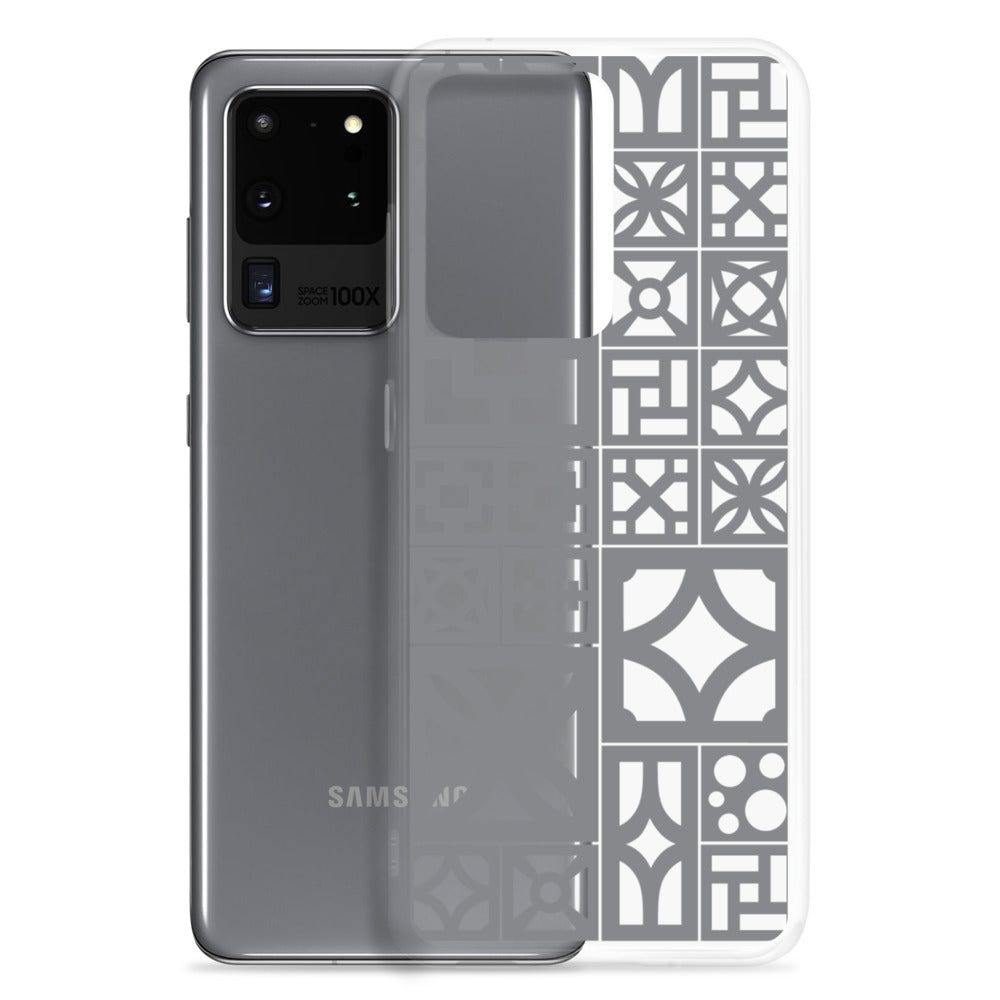 Samsung Grey Breeze Block "Motif" Phone Case