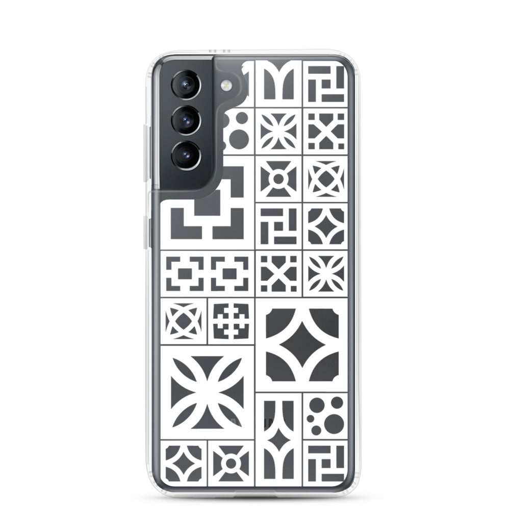 Samsung White Breeze Block "Motif" Phone Case