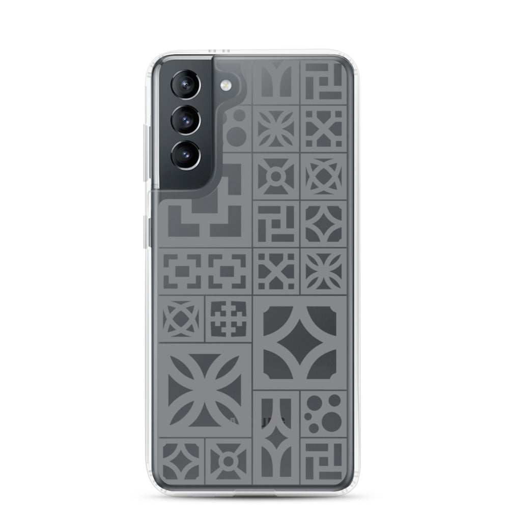 Samsung Grey Breeze Block "Motif" Phone Case