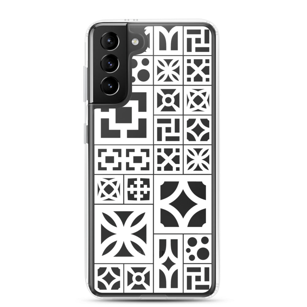 Samsung White Breeze Block "Motif" Phone Case