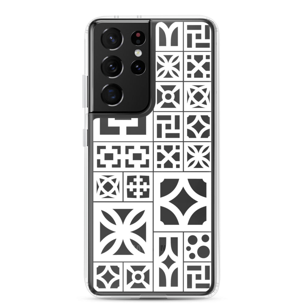 Samsung White Breeze Block "Motif" Phone Case