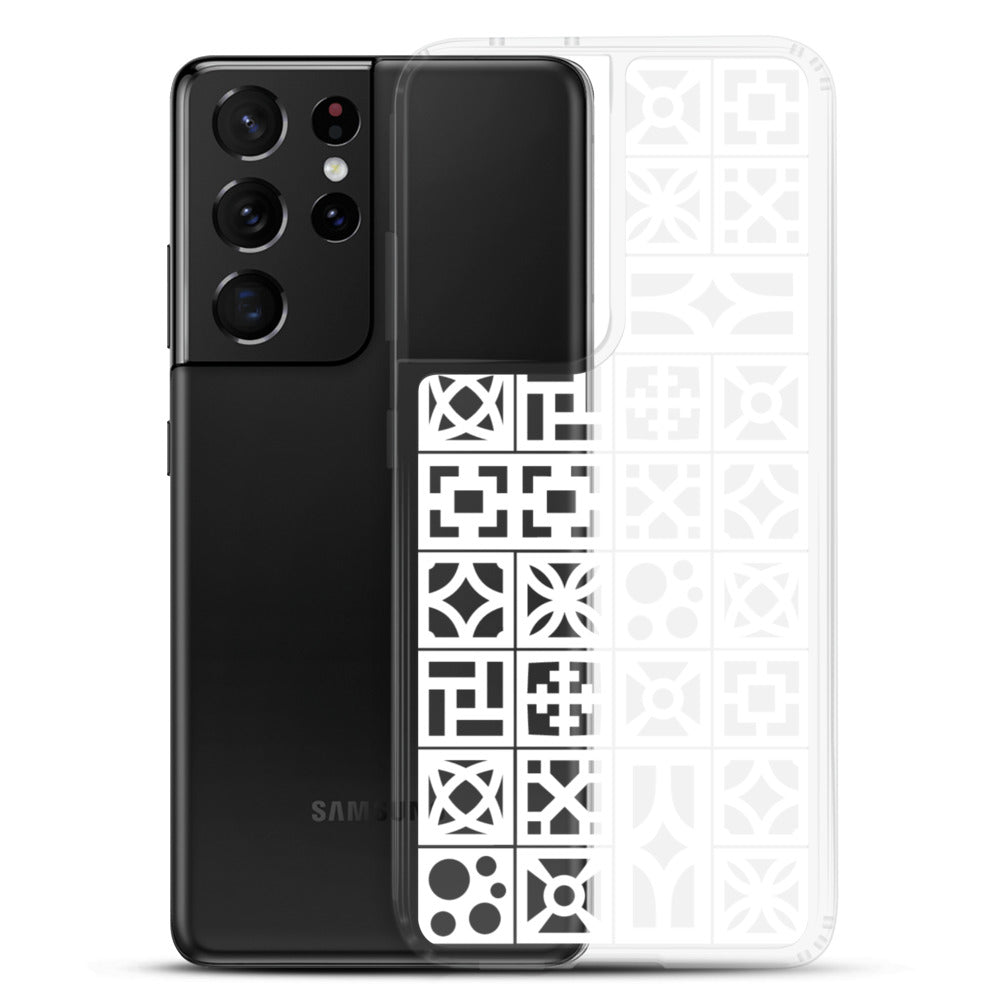 Samsung White Breeze Block "Pattern" Phone Case - Minty's Design