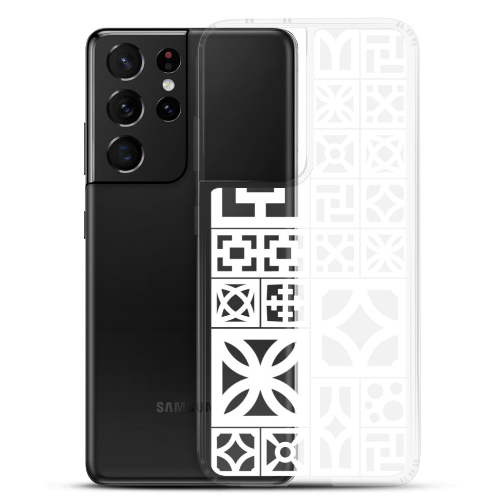 Samsung White Breeze Block "Motif" Phone Case - Minty's Design