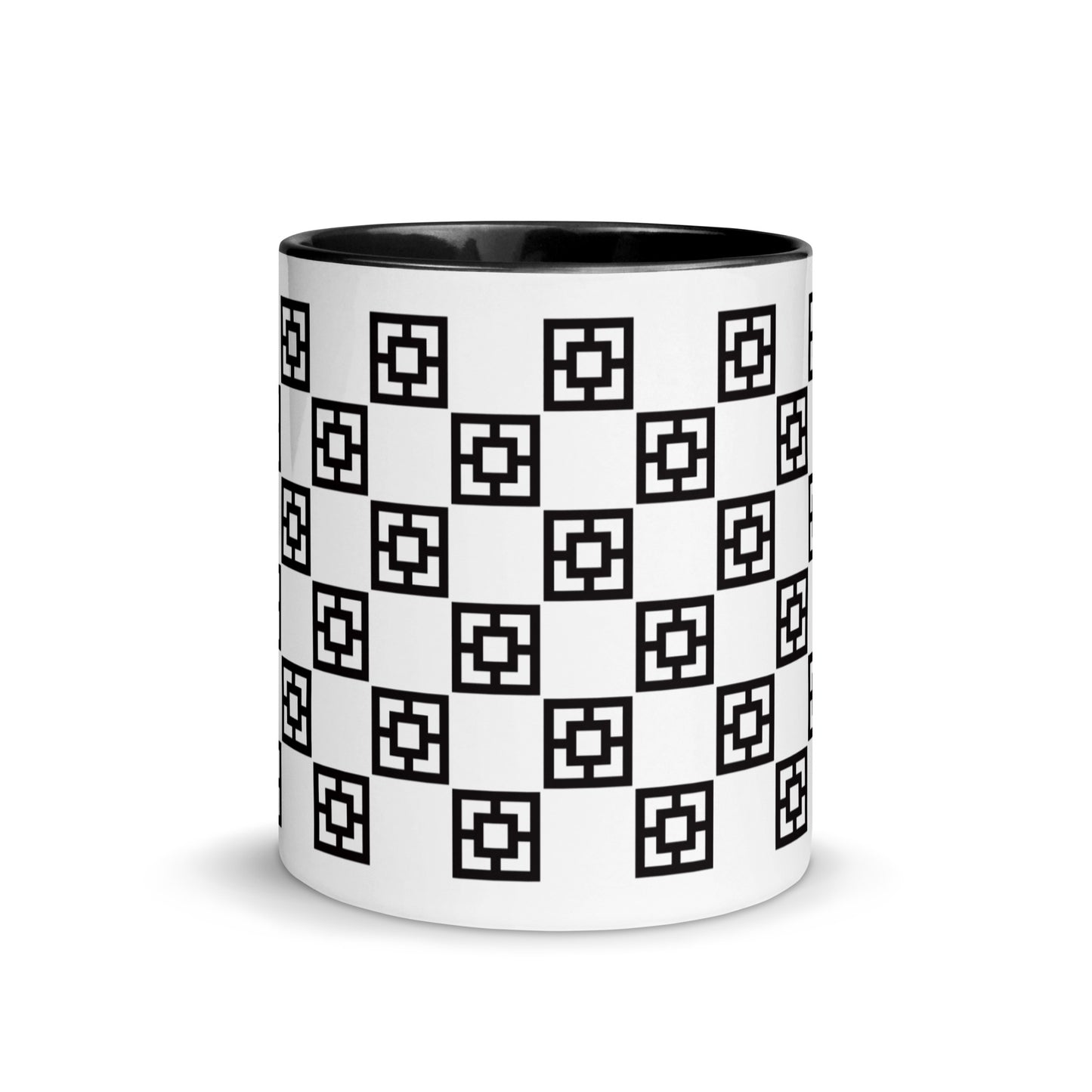 Checkerboard Breeze Block Mug - Black