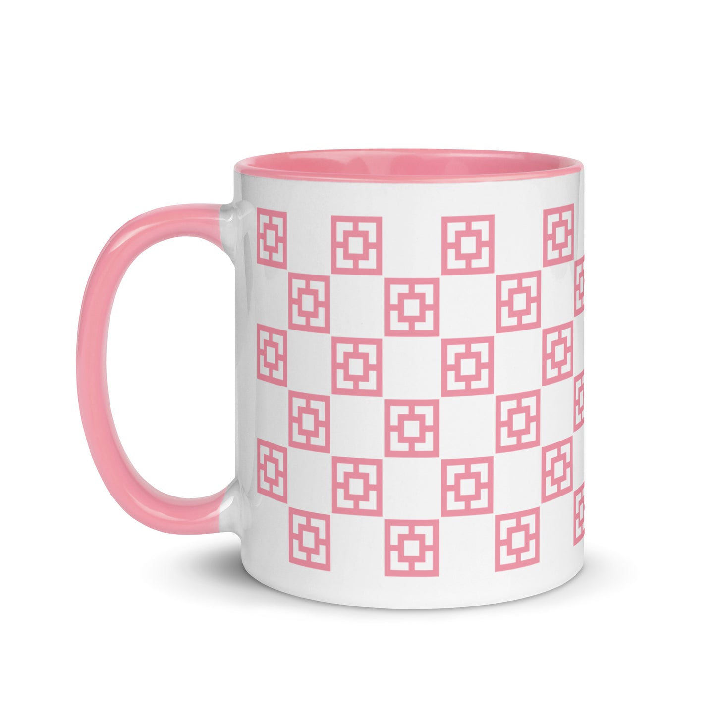 Checkerboard Breeze Block Mug - PINK