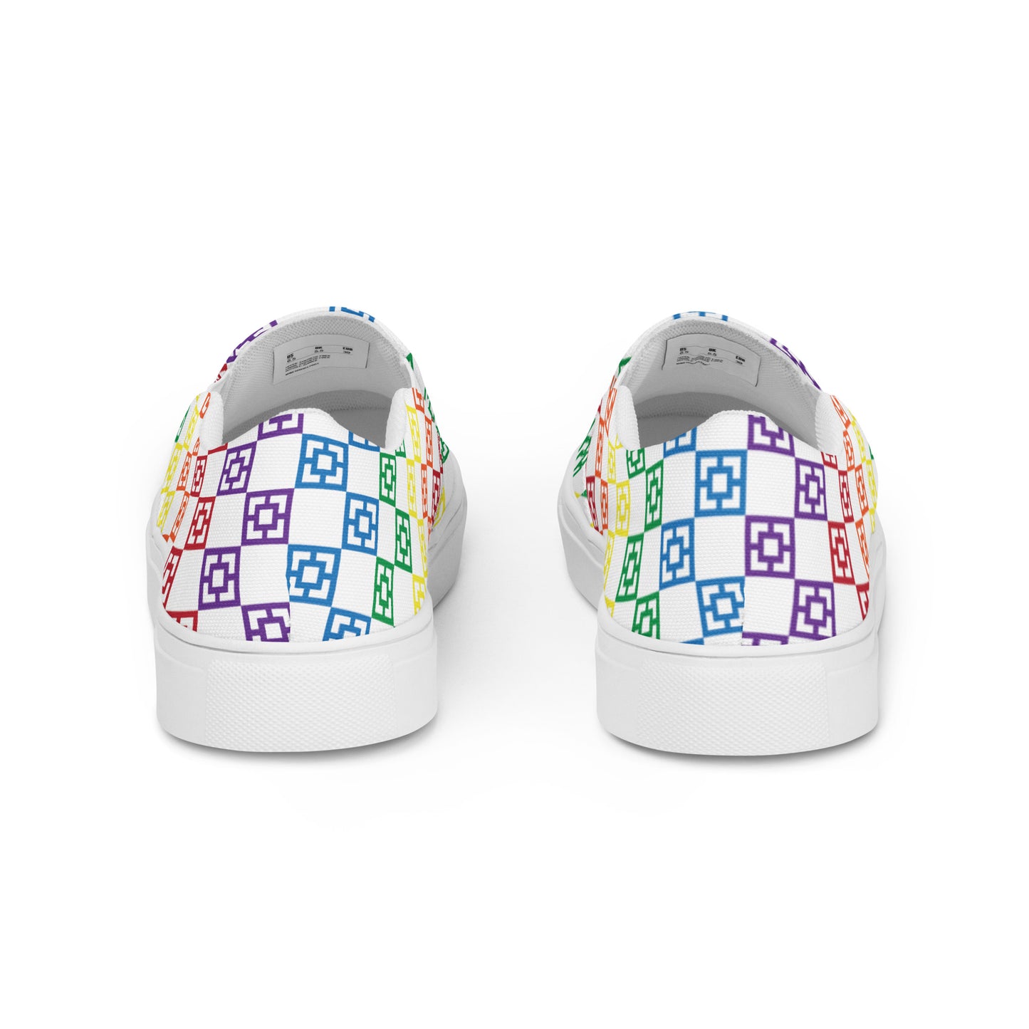 Women’s "Rainbow Road" slip-on canvas shoes