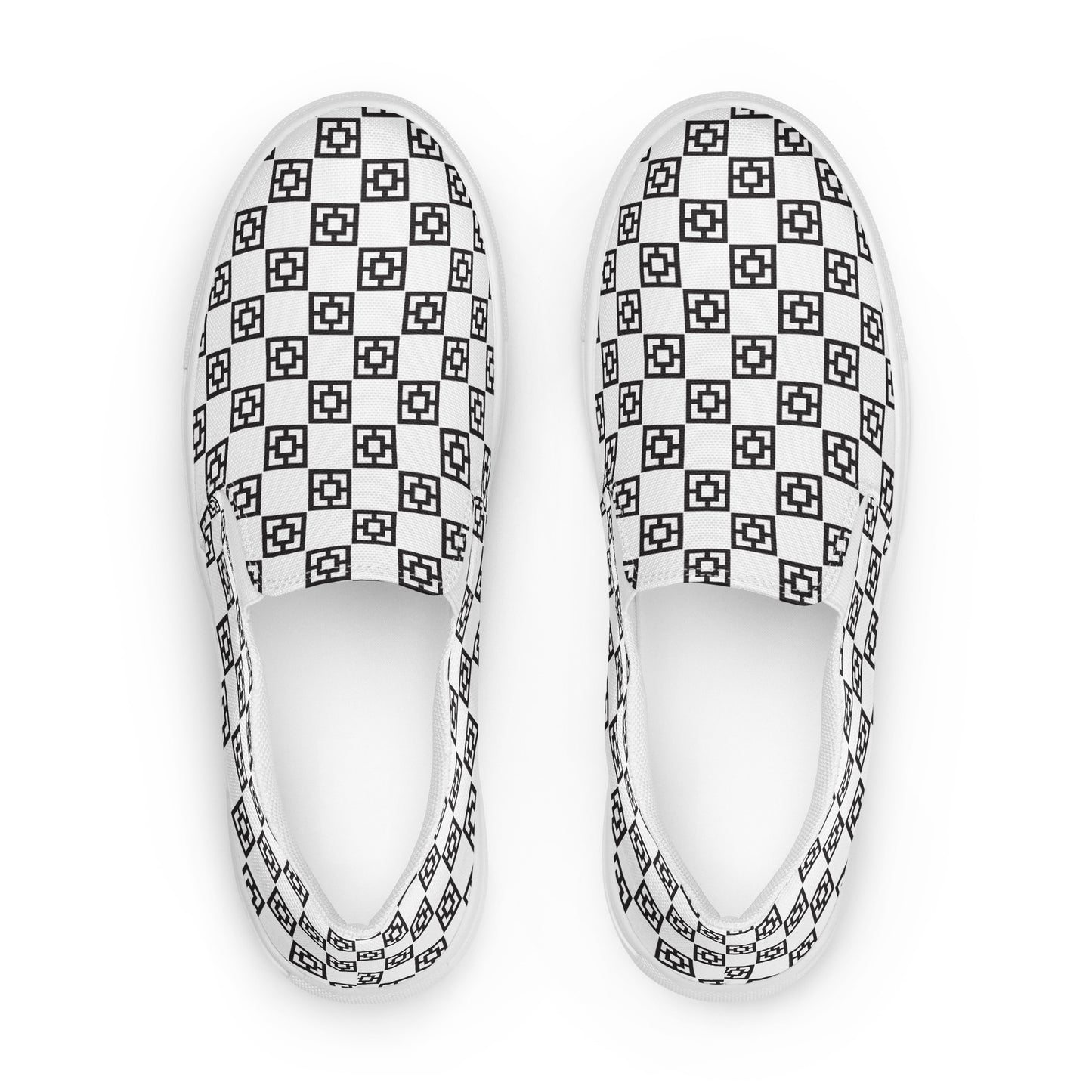 Women’s Mid Mod Checkerboard slip-on canvas shoes