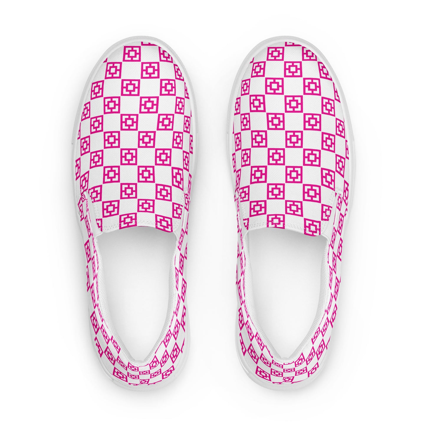 Women’s Mid Mod Checkerboard slip-on canvas shoes