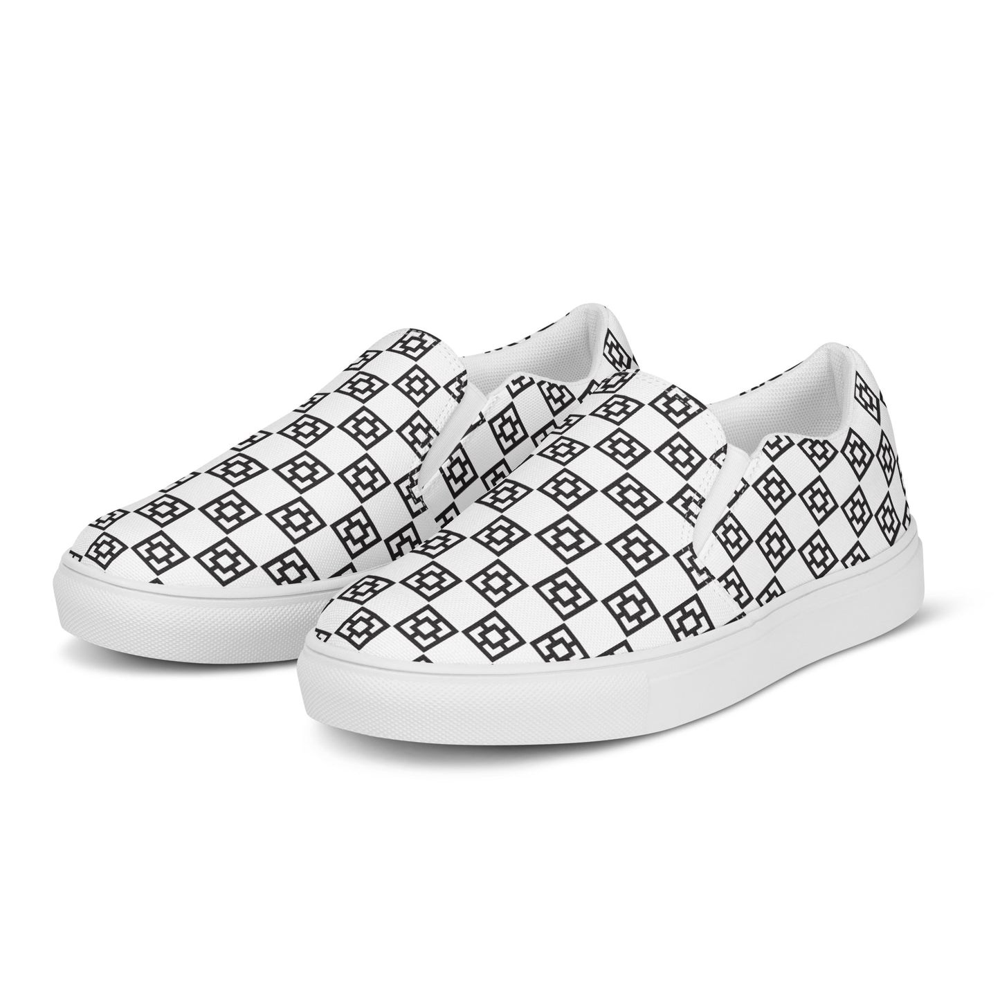 Women’s Mid Mod Checkerboard slip-on canvas shoes