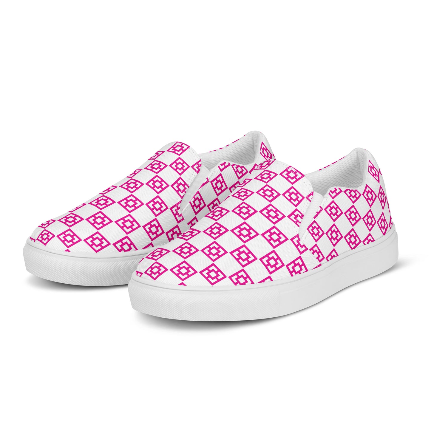 Women’s Mid Mod Checkerboard slip-on canvas shoes