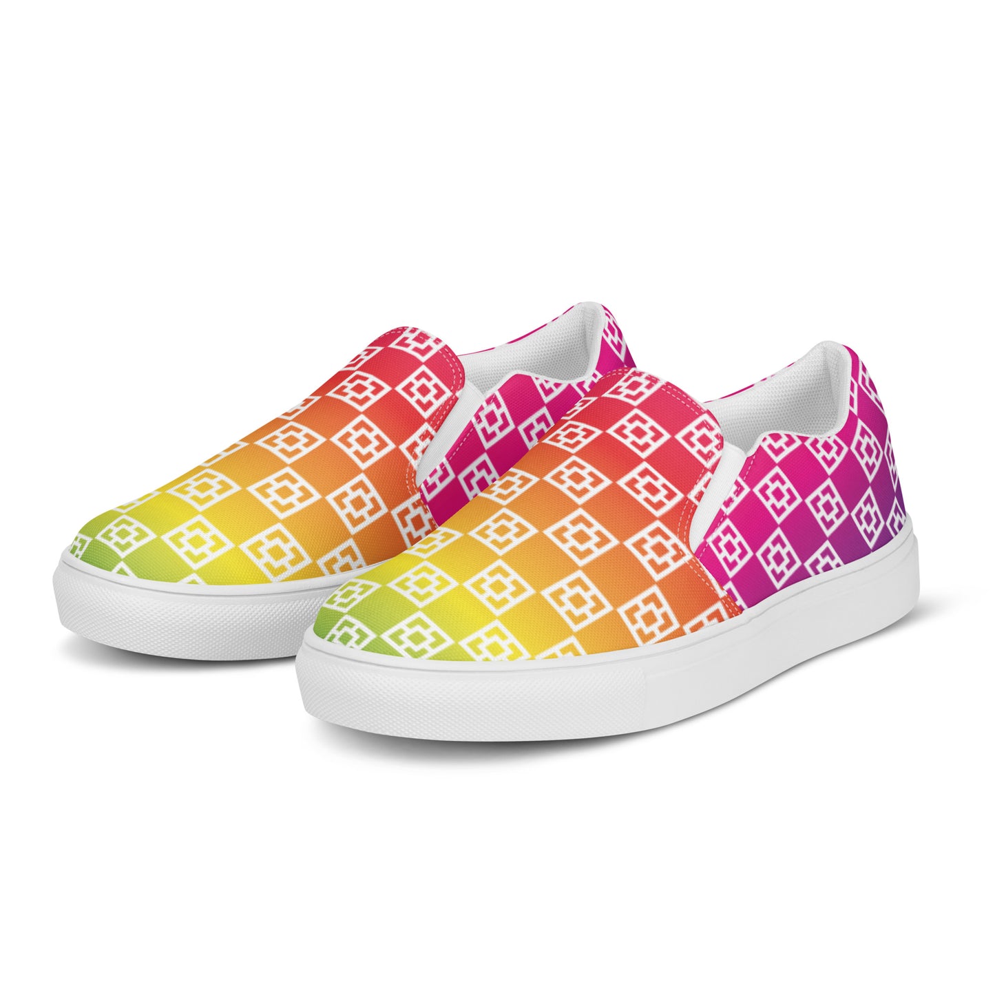 Women’s "Rainbow Street" slip-on canvas shoes