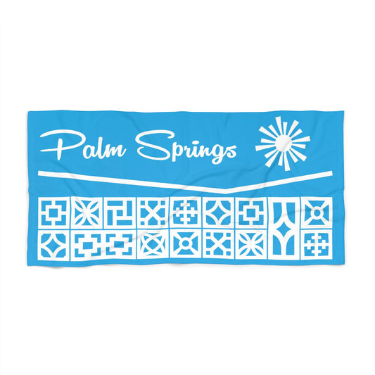 Palm Springs Roofline Towel - Blue