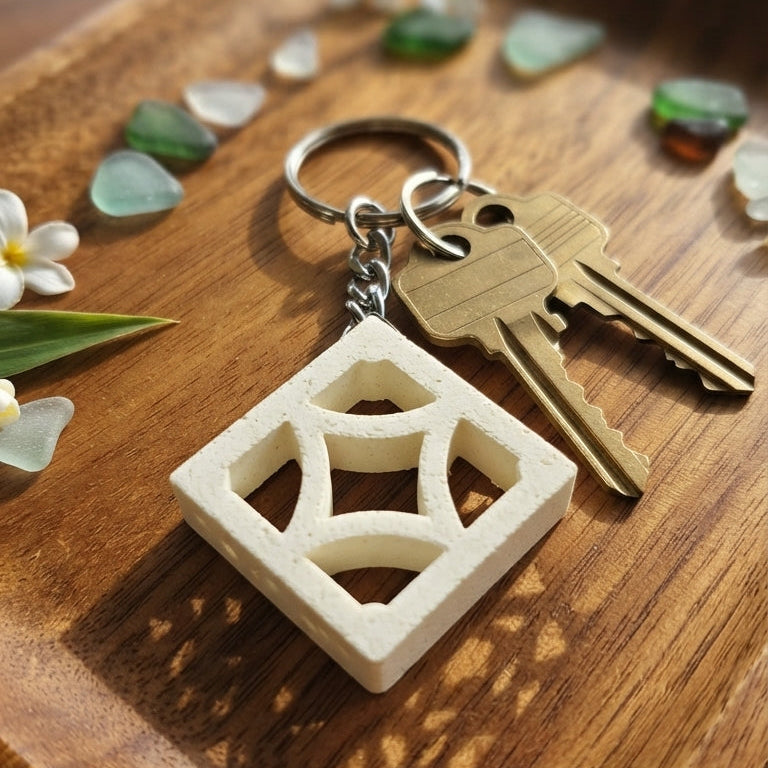 Mini Breeze-Block Keychain - "Empress"