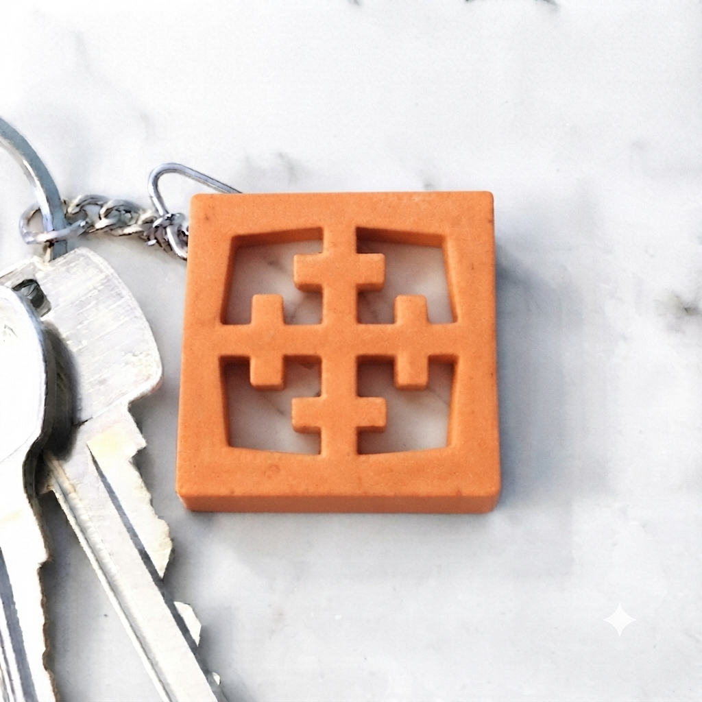 Breeze-Block Keychain - "Maltese” (WS)