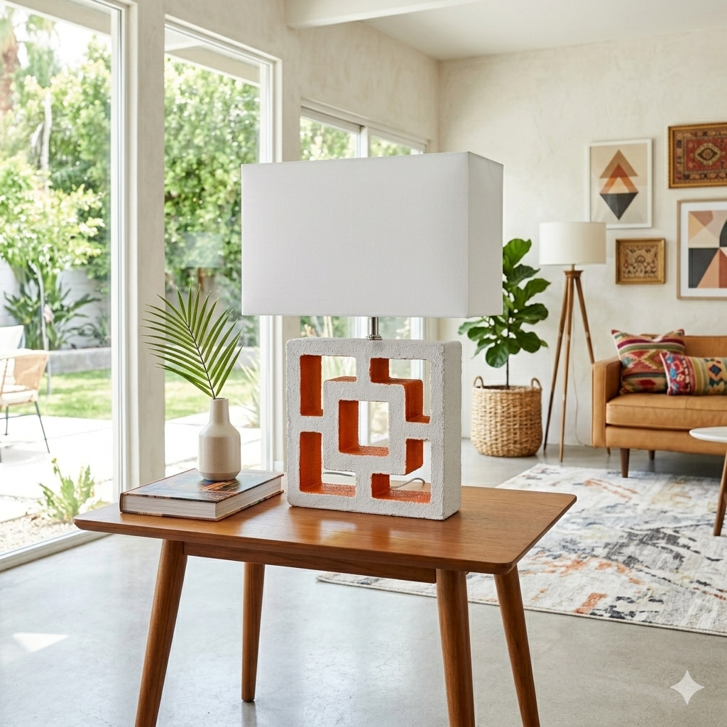 Breeze Block Table Lamps -