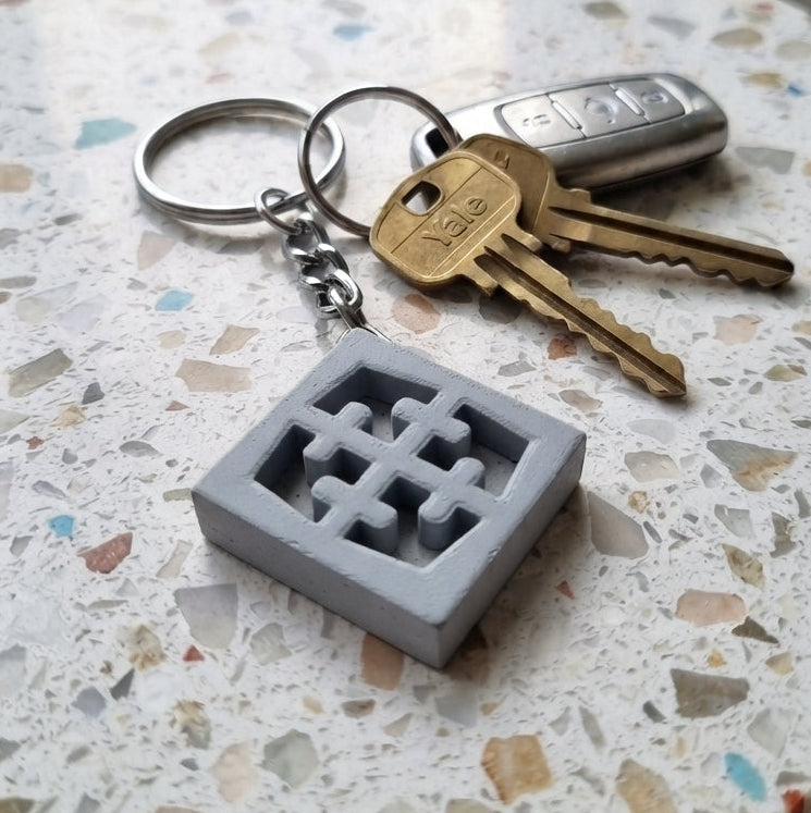 Breeze-Block Keychain - "Maltese” (WS)