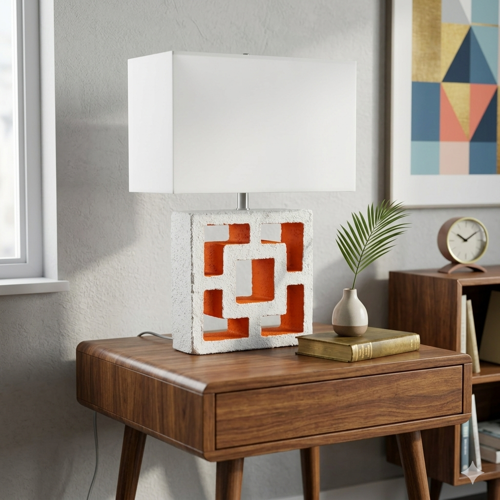 Breeze Block Table Lamps -