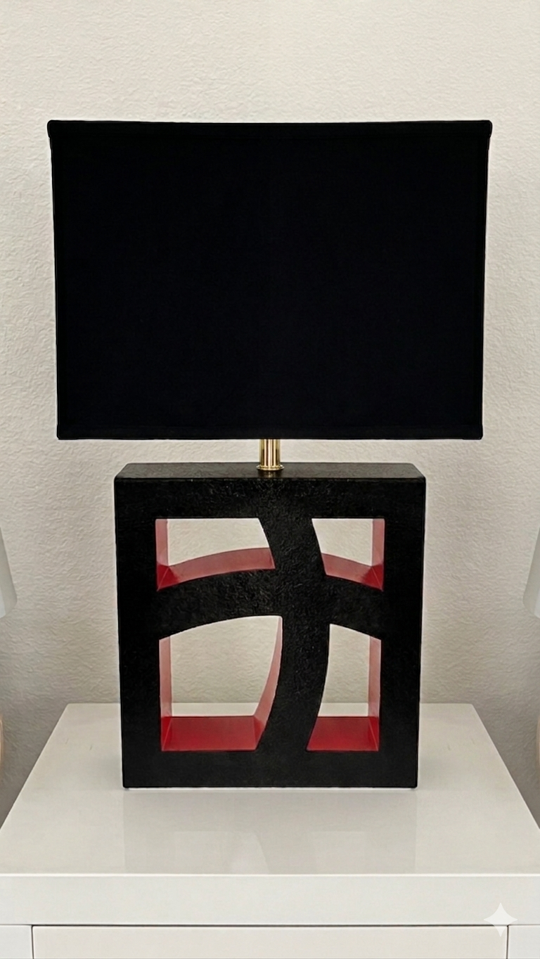 New Wave Lamp Pair