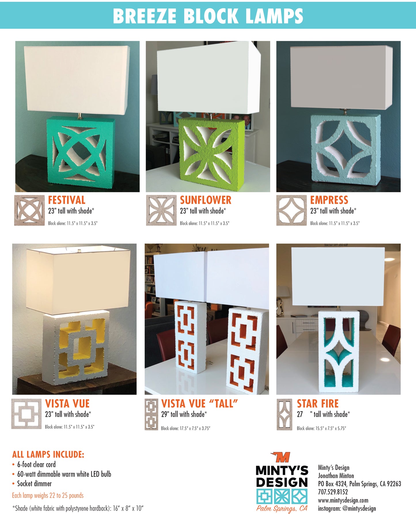 Breeze Block Table Lamp