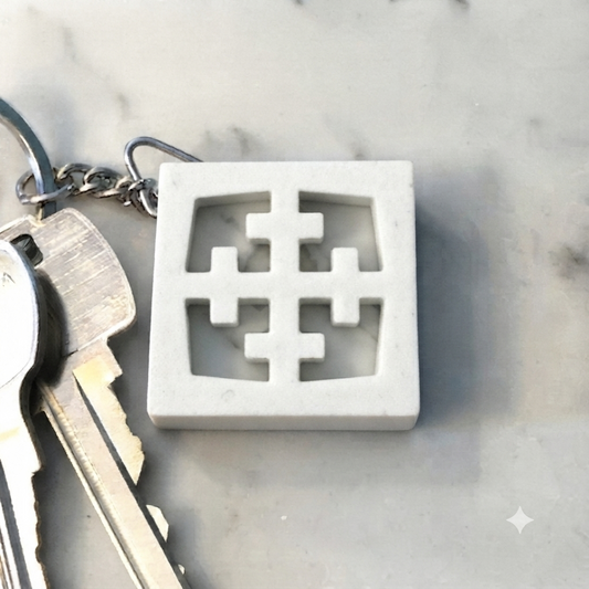 Breeze-Block Keychain - "Maltese” (WS)