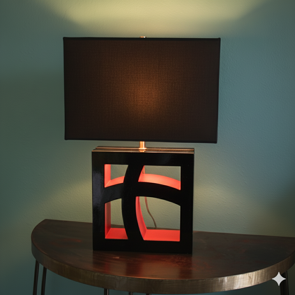 New Wave Lamp Pair