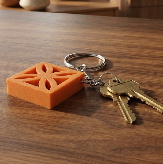 Breeze-Block Keychain - “Sunflower”