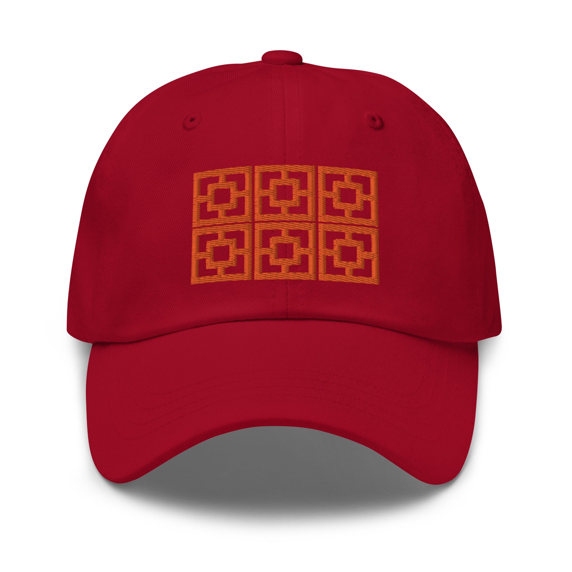 Six Blocks Cap - Visa Vue Orange Minty's Design Six Blocks Cap - Visa Vue Orange Minty's Design